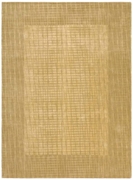 Calvin Klein New Patina CK-12 Vertical Lines OP-11 Gold Area Rug Clearance| Size| 7' 9'' X 10' 10'' 