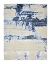 Luxor Lane Knotted Baj-S3199 Ivory - Blue Area Rug| Size| 9 x 12 